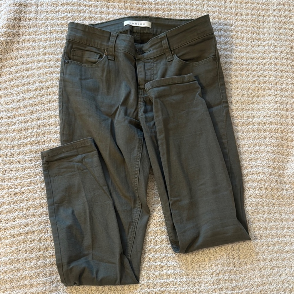 Eunina Women's Skinny Jeans - Olive